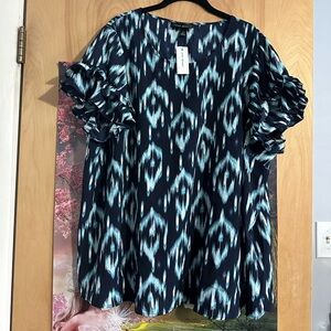 Lane Bryant Ruffle Sleeved Blouse
